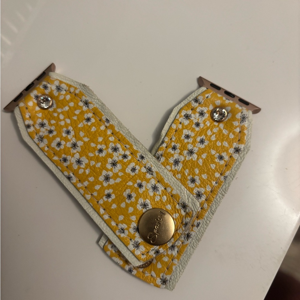 Yellow Floral Apple Watch Band